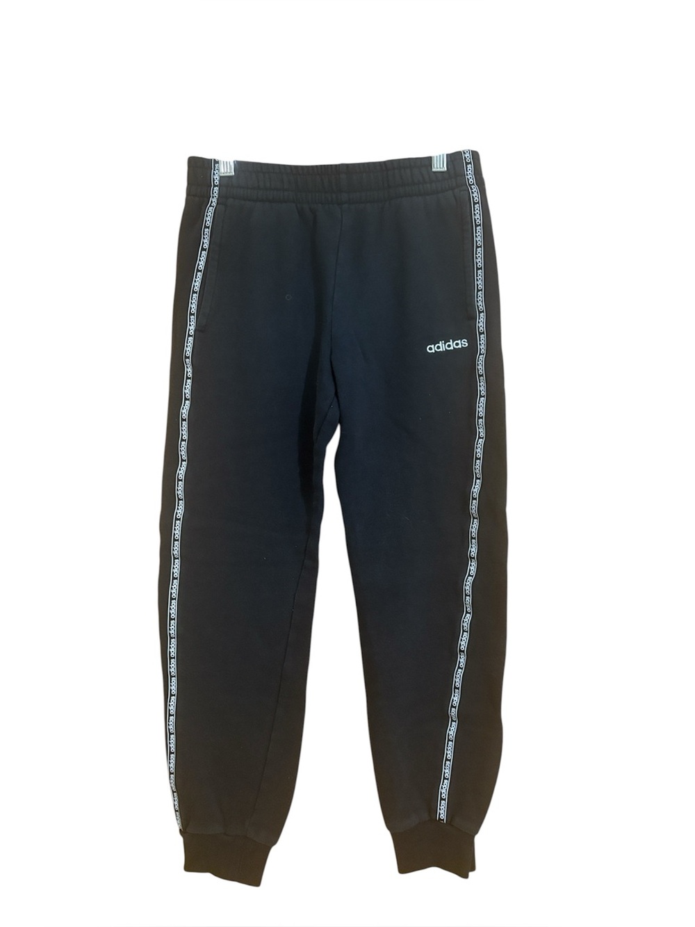 Adidas Size Large Black Jogger Sweatpants